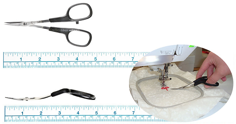 KAI N5130DC: 5-inch Double Curve Embroidery Scissors