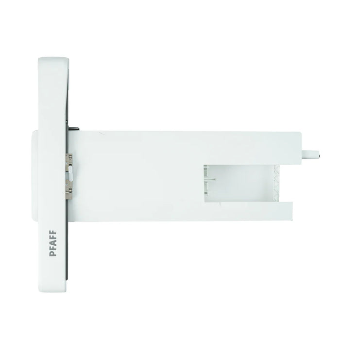 White sewing machine on a white background with 'PFAFF' branding.