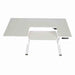 Top-down view of Arrow Eleanor Sewing Table 691 showing spacious U-shaped sewing platform and extension leaf.