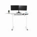 Arrow Eleanor 691 electric height-adjustable desk setup shown with dual monitors for multipurpose workspace.