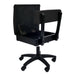 Arrow Baroness Black Hydraulic Sewing Chair – open storage seat compartment with empty interior, featuring durable black fabric upholstery.