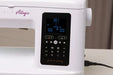 Baby Lock Allegro BLMAG digital stitch selection panel with illuminated screen and control buttons.