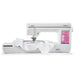 Baby Lock Pathfinder BLPF embroidery-only machine creating colorful embroidered pattern with extended workspace.