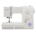 Baby Lock BL35B Zeal Sewing Machine – front view showing stitch controls, needle area, and compact free-arm design.