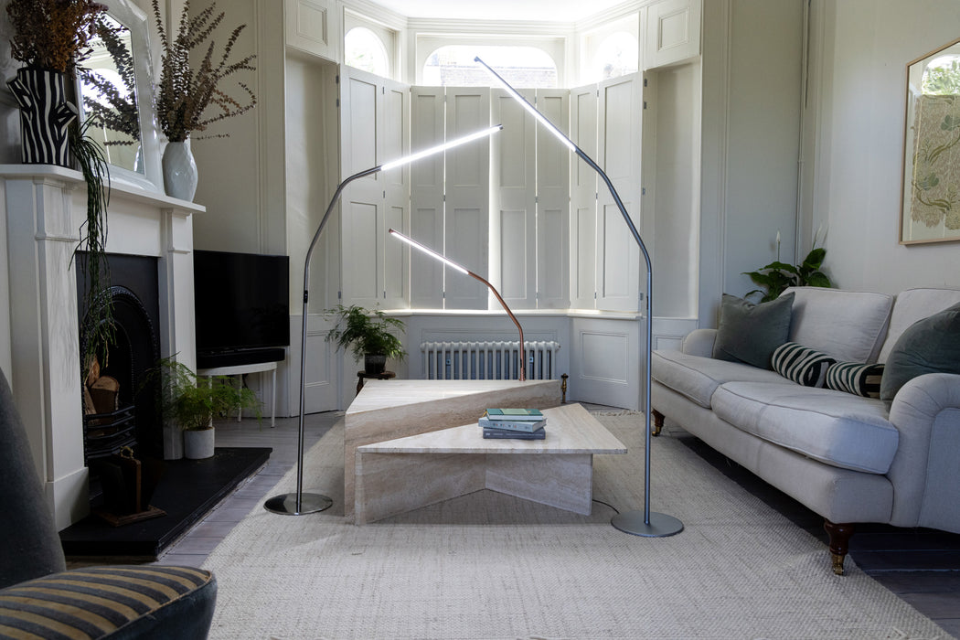 Daylight Slimline 4 Floor Lamp - Ice Grey