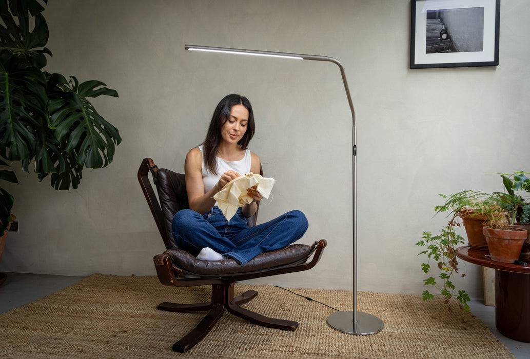 Daylight Slimline 4 Floor Lamp - Ice Grey