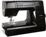 Left angle view of Janome HD-3000BE Black Edition heavy-duty mechanical sewing machine