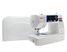 Janome 3160QOV Quilts of Valor sewing machine shown with included hard cover case for storage and transport