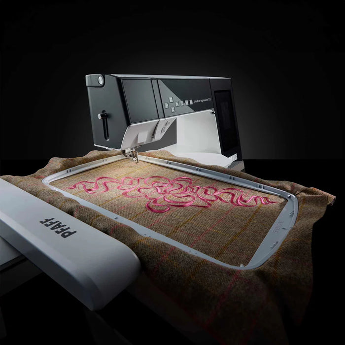 PFAFF Creative Expression 750 Sewing and Embroidery Machine with Accessory Bundle