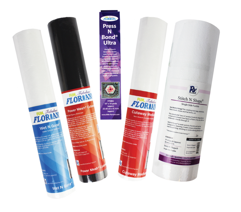 Floriani Patches & Postcards Stabilizer Bundle - Designs Included