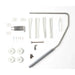 Set of mechanical parts on a white background