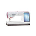 Husqvarna Viking EPIC QUILT 97 sewing machine front view with extra-large touch screen and extended quilting workspace