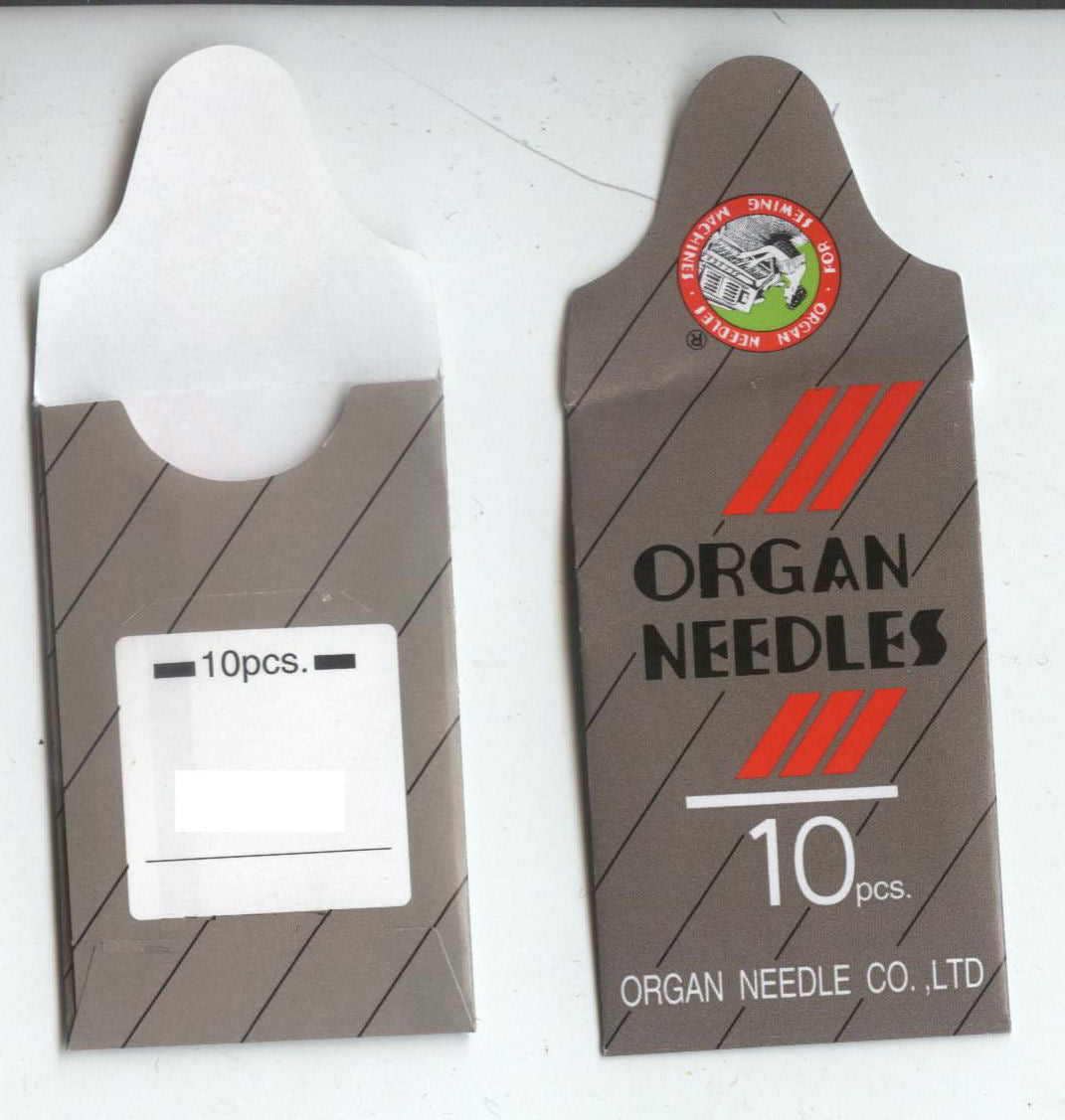 ORGAN EMBROIDERY NEEDLES - 15X1 - 65/9 BALL POINT - CHROME - BOX